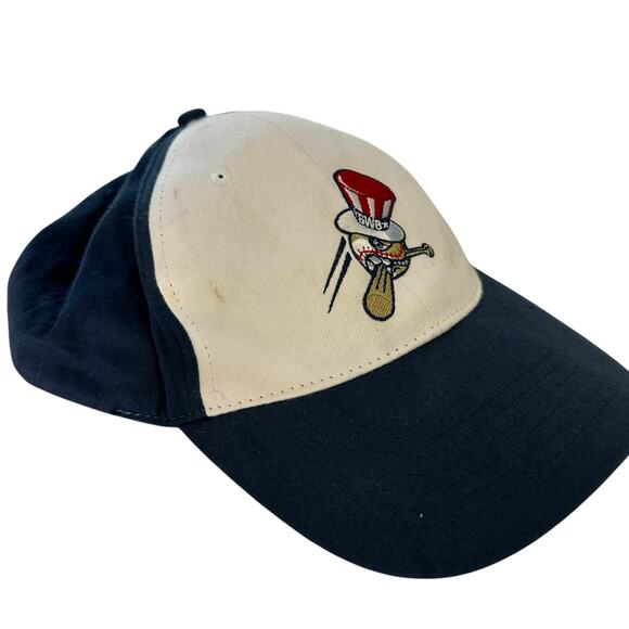 SWB Railriders Yankees Top Hat Adjustable Strap Hat Navy Blue USA Cap - Picture 2 of 6